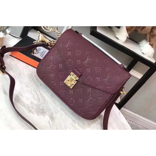 Louis Vuitton M43737 LV Pochette Metis tas in Rose Bruyere Monogram  empreinte leer namaak tassen kopen ,Replica, nep