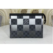 Louis Vuitton N60412 LV Pochette Voyage MM-tas in grijs Damier Graphite  Giant gecoat canvas namaak tassen kopen ,Replica, nep
